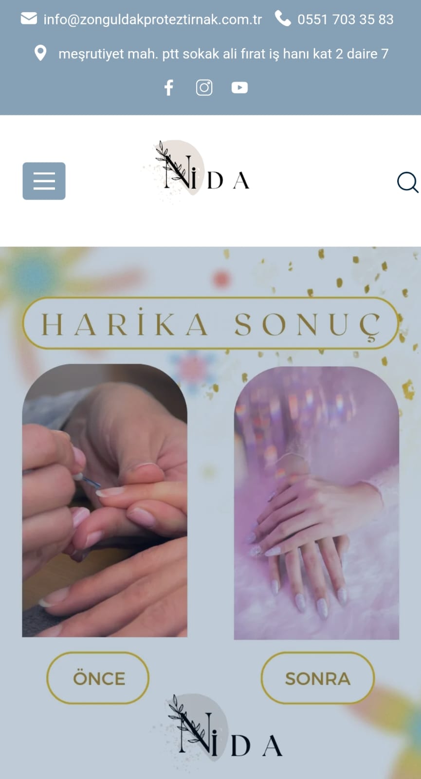 Protez Tırnak hizmet scripti